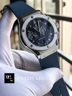 HUBLOT CLASSIC FUSION SILVER CASE BLUE BELT BLUE DIAL_img_0