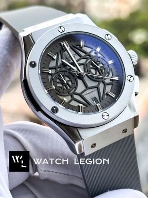 HUBLOT BELT SPIDER SILVER DIAL SILVER CASE SILVER BELT_img_0