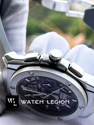 HUBLOT BELT SPIDER SILVER DIAL SILVER CASE SILVER BELT_img_3