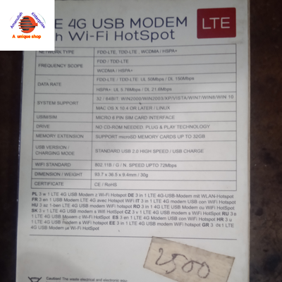 USB WIFI ROUTER 4G LTE SIM SUPPORT._img_1