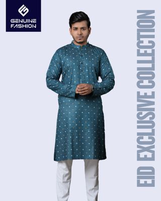 MEN'S CLASSIC PANJABI 35310 - BLUE_img_0