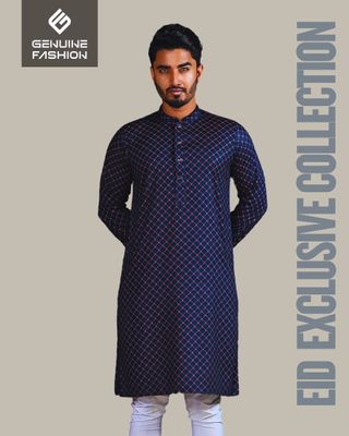 MEN'S CLASSIC PANJABI 35312 - NAVY BLUE_img_0