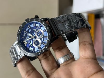 ARMANI MECCANICO CHAIN MATT BLACK DIAL BLUE_img_0