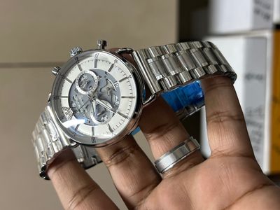 ARMANI CH OVAL GLASS MECCANICO WHITE DIAL_img_0