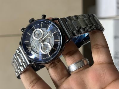 ARMANI CH OVAL GLASS MECCANICO BLACK DIAL_img_0