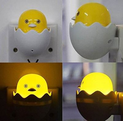 yellow duck with egg shape led night light_img_0