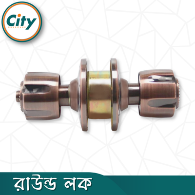 প্রিমিয়াম মানের রাউন্ড লক উচ্চ সুরক্ষা রাউন্ড লক কাঠের ডোর লক ডাবল পার্শ্বযুক্ত রুম ডোর নব অ্যান্টিক রঙের দরজার লক_img_2