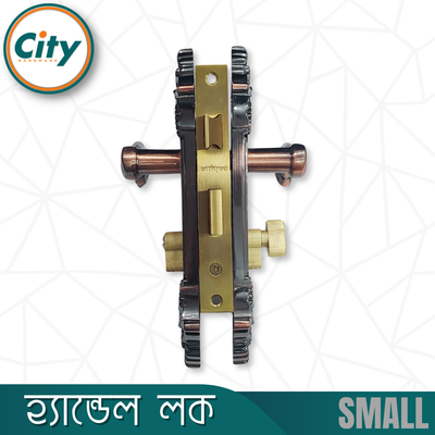 উচ্চ সুরক্ষার ছোট আকারের হ্যান্ডেল লক ভিতরের রুমের জন্য লক নব সহ অ্যান্টিক রঙের দরজার লক Door Lock_img_3