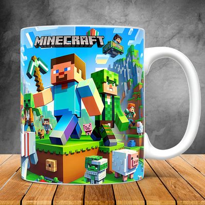 Minecraft Lovers Gift, Ceramic Mug, Gift for Kids, Minecraft Mug_img_0