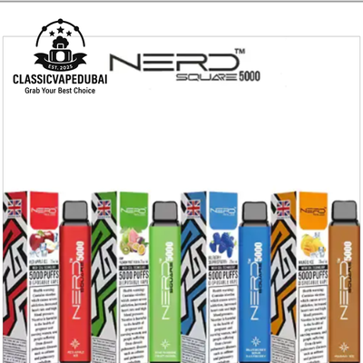 NERD SQUARE 5000 PUFFS DISPOSABLE VAPE 2%