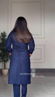 Navy Blue Koti Two piece set_img_1