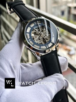 FOSSIL AUTO BLACK BELT BLUE DIAL_img_0