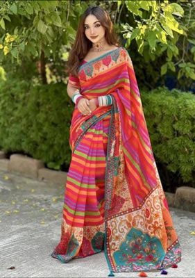 Digital Print Sharee with Blouse Piece_img_0
