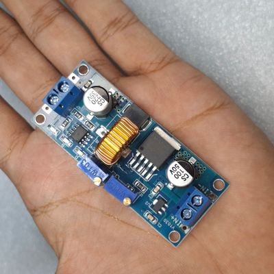 XL4015 DC-DC step-down buck converter module. This type of module is used to convert a higher DC voltage to a lower, adjustable DC voltage._img_5