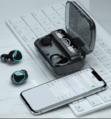 M10 tws Wireless Earphone Touch Bluetooth Earplug In Ear Stereo Sport Headsets cvc8.0 Digital Display Black Good_img_2