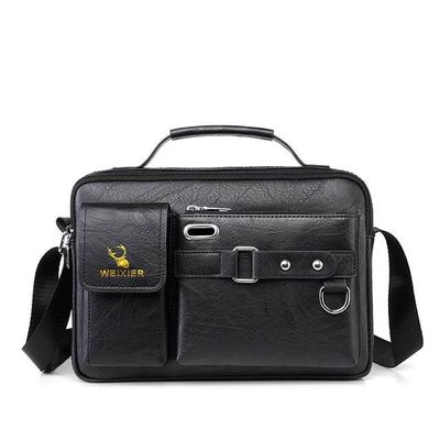Luxury Brand Mens Leather Bags Messenger Bag Briefcase Satchel Shoulder Handbag CrossBody Bag For Work Business_img_2