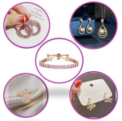 5 in 1 Combo jewelry for women, Bracelet, Ring ,Necklace set, Earrings, Combo_img_1