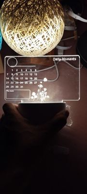 3D Acrylic Note Board Night Light_img_1