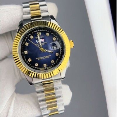 Rolex Quartz Movement Stainless Steel Analog Watch for Men_img_0
