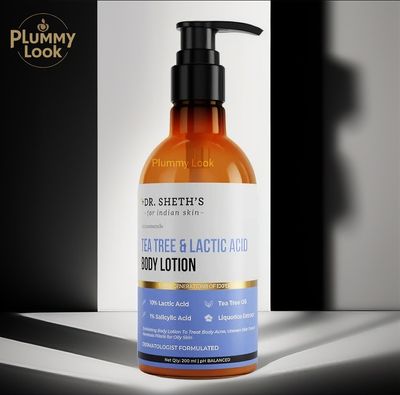 Dr. Sheth's Tea Tree & Lactic Acid Body Lotion With 1% Salicylic Acid | Ph Balancing Moisturizer | Helps To Reduce Body Acne & Uneven Skin Tone | For Men & Women | 200 ml_img_0