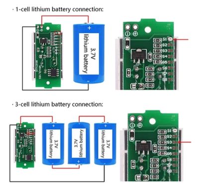 1s - 8s lithium battery charge level indicator_img_2