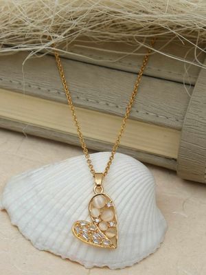 Crystal Heart pendant Necklace(Colour Guaranteed)_img_0