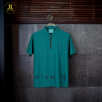 Men's Nike Polo T- Shirt with Zipper Comfortable Fabric For Summer Collection