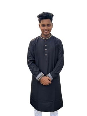 Royal Black Panjabi  | Eid Collection 2025_img_1