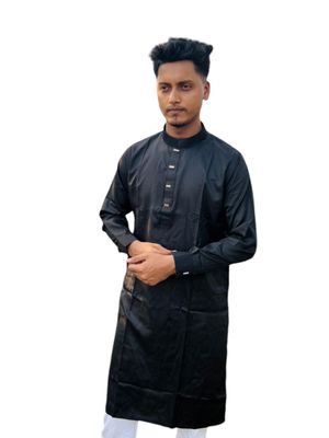 Classic Black Panjabi | Eid Collection 2025_img_1