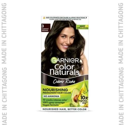 Garnier Color Naturals Shade 3 Darkest Brown_img_0