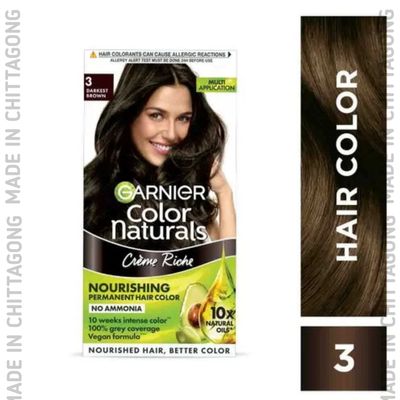 Garnier Color Naturals Shade 3 Darkest Brown_img_1