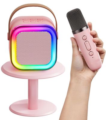 K12 speaker high-end Bluetooth Audio Small Home Ktv karaoke microphone professional children’s singing Bluetooth speaker_img_3