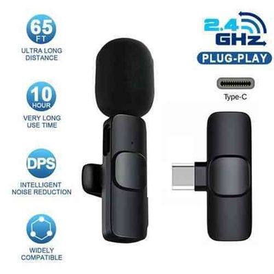 K8 Wireless Microphone for YouTube Vlogging, Video Recording Online Classes with Noise Cancellation Mic Supports_img_2