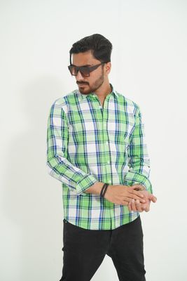 MEN'S GRAMEEN CHECK SHIRT - COTTON WASH