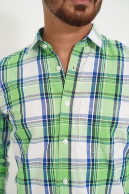 MEN'S GRAMEEN CHECK SHIRT - COTTON WASH_img_1