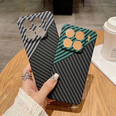 Redmi K80 mobile phone case Xiaomi 15Pro carbon fiber pattern protective cover_img_0