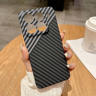 Redmi K80 mobile phone case Xiaomi 15Pro carbon fiber pattern protective cover_img_5