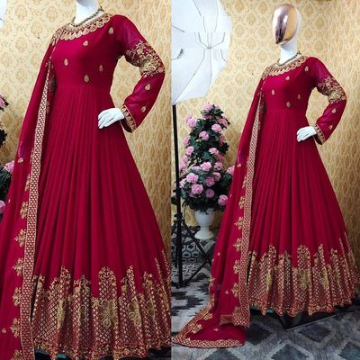 Semi –Embroidery & Sequence Work Party dress_img_0