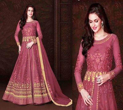 Semi –Embroidery & Sequence Work Party dress_img_0