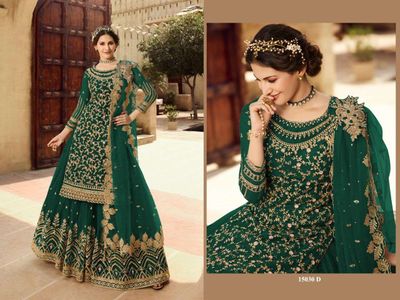 Semi –Embroidery & Sequence Work Party dress_img_0