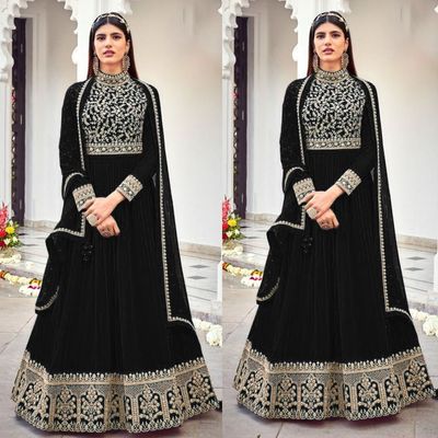 Semi –Embroidery & Sequence Work Party dress_img_0
