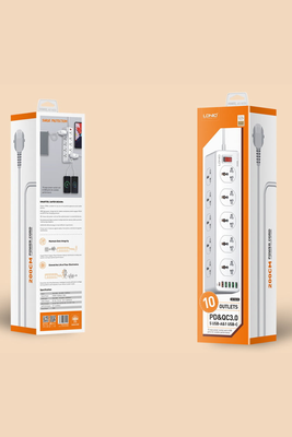 Universal Power Strip with 10 Outlets & 20W USB_img_2