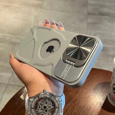 Fold Stand Logo Hole MagSafe Case