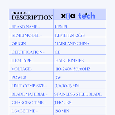 KEMEI KM-2628 Professional Hair Trimmer_img_5