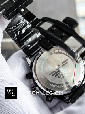 ARMANI BLACK MATT BODY SILVER DIAL_img_3