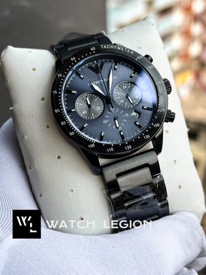 ARMANI BLACK MATT BODY BLUE DIAL_img_0