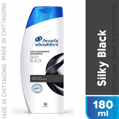 Head & Shoulders Silky Black Anti Dandruff Shampoo for Women & Men 180ML_img_0