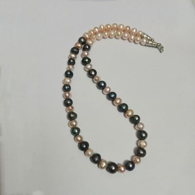 Pearl One layer necklace multicolor for women_img_0