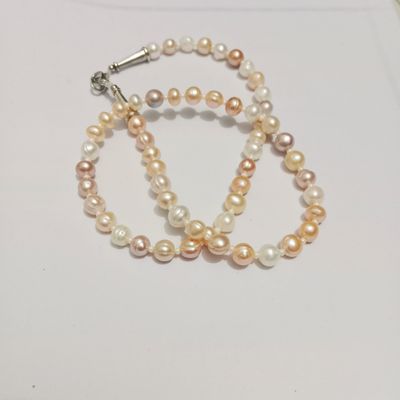 pearl multicolor one layer necklace for women_img_0