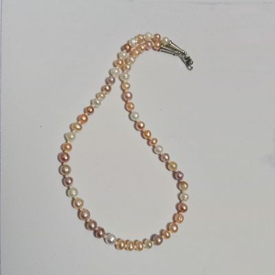 pearl multicolor one layer necklace for women_img_1